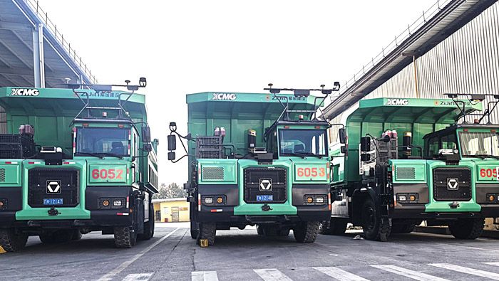 Unmanned mining truck in Zijin Mountain Project